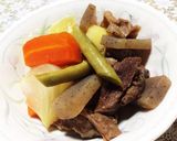すじ肉で肉じゃが作り方3写真