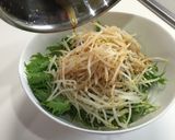 簡単！節約！水菜ともやしのさっぱりサラダ作り方4写真