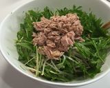 簡単！節約！水菜ともやしのさっぱりサラダ作り方5写真
