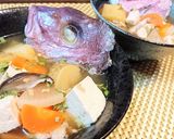 だしが絶品★豪快【鯛のアラ汁醤油仕立】♪作り方9写真