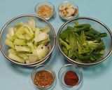 チンゲン菜の和え物～一気に4品作ります作り方1写真