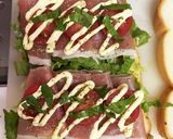 お休みの日のブランチにお勧め生ハムサンド作り方4写真