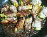大葉たっぷり！夏野菜の肉巻き♪作り方9写真
