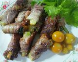 大葉たっぷり！夏野菜の肉巻き♪作り方10写真