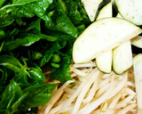 つるむらさき・もやし・茄子の炒めもの作り方1写真