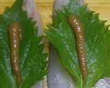 新鮮なキスの梅肉包み揚げ作り方1写真