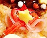 七夕キャラ弁 ダッフィー&シェリーメイ作り方2写真