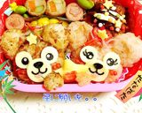 七夕キャラ弁 ダッフィー&シェリーメイ作り方5写真