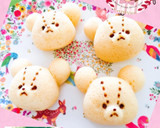 HMで簡単ふんわり蒸しパン&お絵描き作り方7写真