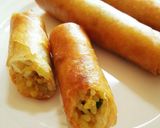 カレー風味の♪ライス春巻き作り方7写真