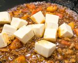 鰹でトマト麻婆豆腐(辛口)作り方10写真