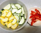 ズッキーニの麺つゆ漬け作り方1写真