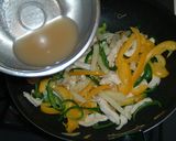 鶏肉de塩チンジャオロース作り方7写真