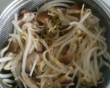 時短‥簡単　きのこともやしのナムル作り方3写真