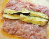 鶏肉の茄子ロール作り方3写真