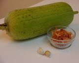 台湾☆ヘチマと干しえびの炒め物作り方1写真