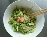 レンジで簡単☆キャベツの生姜胡麻和え。作り方5写真