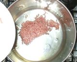 豚ひき肉・ニラの温かい簡単そーめん作り方2写真