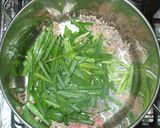 豚ひき肉・ニラの温かい簡単そーめん作り方3写真
