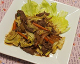 【大戸屋風】牛肉と野菜のコク旨炒め作り方6写真
