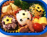 七夕＊お星様いっぱいおにぎり弁当作り方9写真