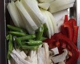 豚肉と野菜のナポリタン風作り方2写真