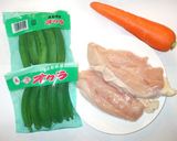 タンドリーチキン＋オクラ♪簡単野菜炒め作り方1写真