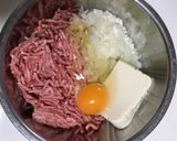 びくドン☆ポテサラパケット風ハンバーグ作り方5写真