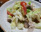 さっぱり♡豚バラとキャベツのトマト炒め★作り方4写真