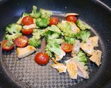 糖質オフ！銀鮭野菜のレモンオイル和え作り方2写真