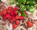 トマトと福耳唐辛子のさっぱり☆夏野菜牛丼作り方5写真
