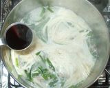 豚ひき肉・ニラの温かい簡単そーめん作り方7写真