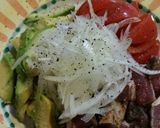 アボカト♪トマトかつをのたたき♪サラダ作り方5写真