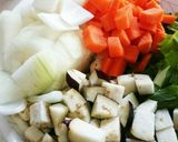 野菜たっぷりトマトスープ作り方1写真