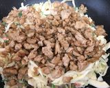 鶏ひき肉でお好み焼き♡作り方3写真