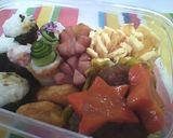 お弁当に☆玉子焼と胡瓜のクルクルフラワー作り方8写真