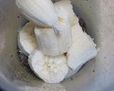 バナナと豆乳とチアシードのスムージー作り方3写真