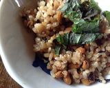 甘梅と納豆の玄米チャーハン作り方4写真