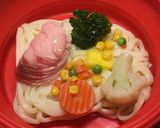 お一人様☆彩り野菜と豚バラの蒸しうどん作り方3写真
