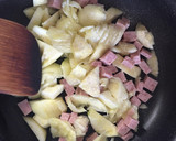ズッキーニとスパムの丸ごとチーズ焼き作り方2写真