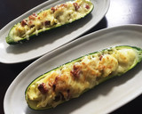 ズッキーニとスパムの丸ごとチーズ焼き作り方4写真