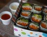 春巻きの皮で♥蒸し鶏のラップサラダ作り方10写真