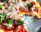 小麦粉なし低糖質！チーズ卵のなまり節ピザ作り方6写真