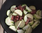 ズッキーニとスパムのうま塩炒め！作り方3写真