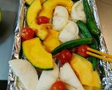 鶏もも肉と野菜のグリル焼き夏サラダ作り方9写真
