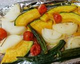 鶏もも肉と野菜のグリル焼き夏サラダ作り方10写真
