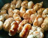 簡単！ジューシー鶏皮包み餃子照り焼き作り方5写真