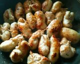 簡単！ジューシー鶏皮包み餃子照り焼き作り方6写真