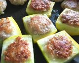 スタミナ甘辛マヨ焼き♡ズッキーニの肉詰め作り方9写真