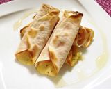 餃子の皮でおつまみハムチーズ♪蜂蜜添えて作り方5写真